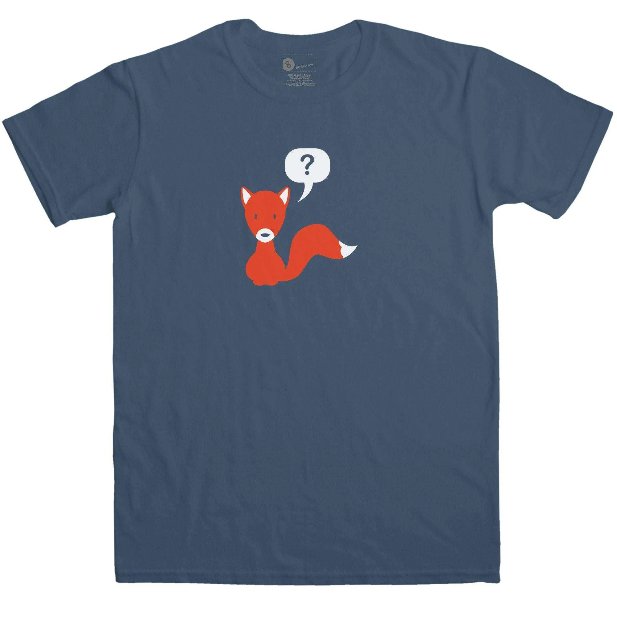 What Does The Fox Say Men's Fox Question Mark T-Shirt sold by 8Ball