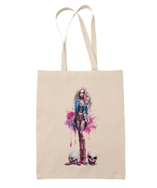 Skull Rocker Barbie Tote Bag sold by 8Ball