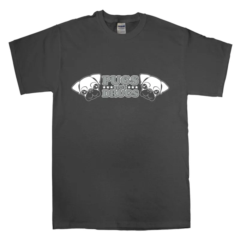 Pugs Not Drugs T-Shirt sold by 8Ball
