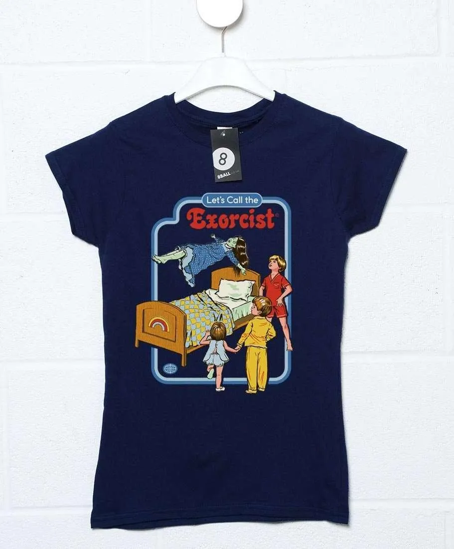 Steven Rhodes Let's Call the Exorcist Fitted Womens T-Shirt sold by 8Ball product image thumbnail 4