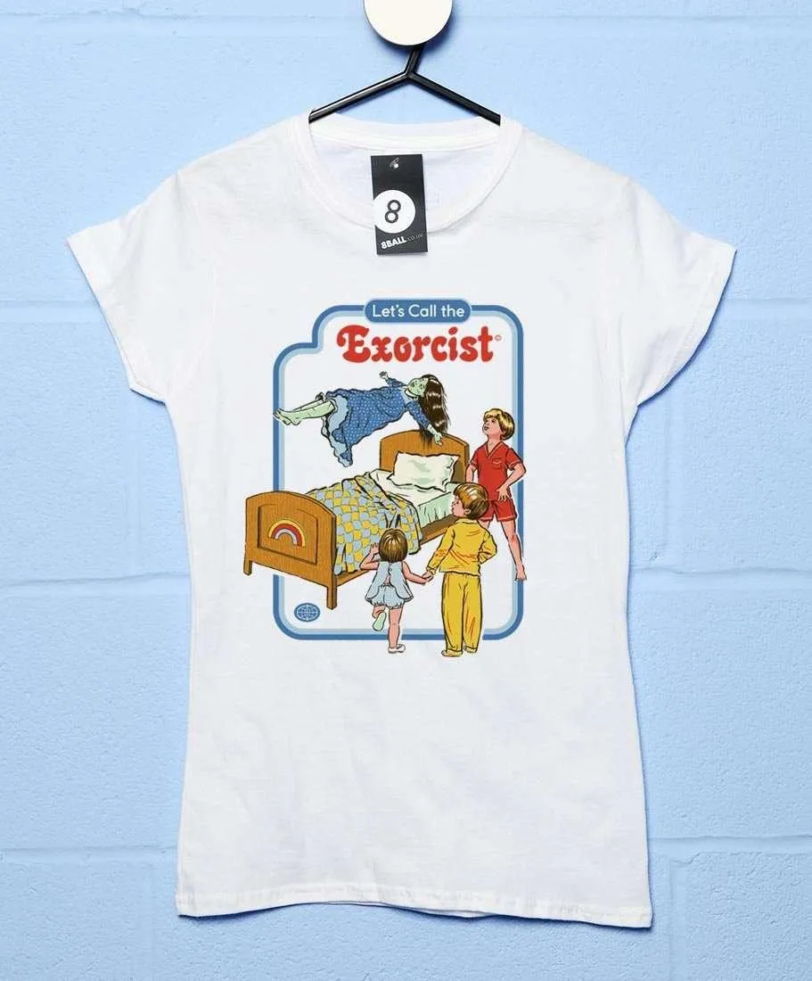 Steven Rhodes Let's Call the Exorcist Fitted Womens T-Shirt sold by 8Ball product image thumbnail 3