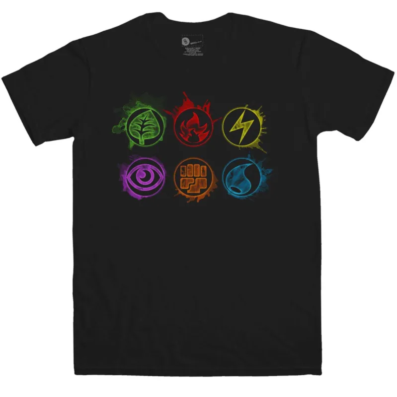 Energy Card Symbols T-Shirt sold by 8Ball