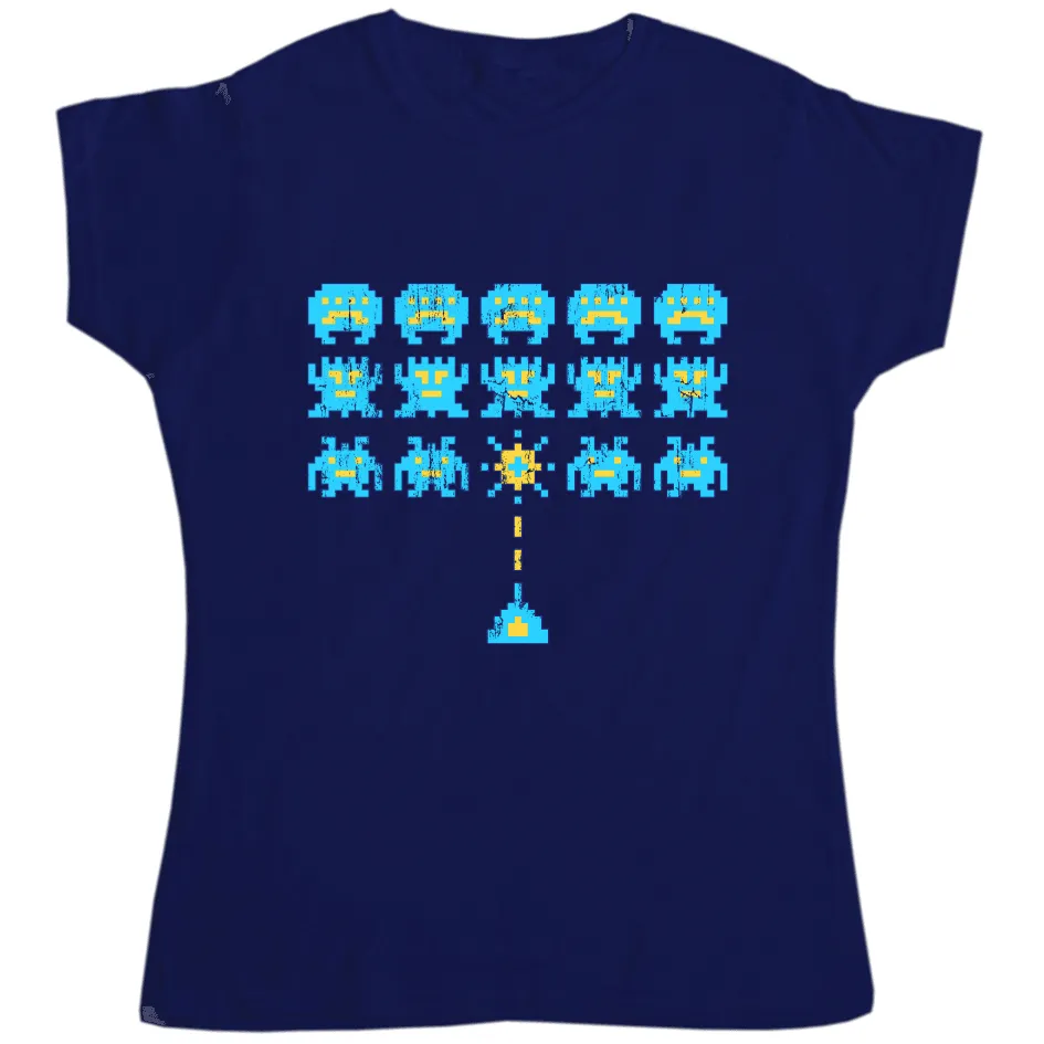 Space Invaders Womens T-Shirt sold by 8Ball product image thumbnail 2