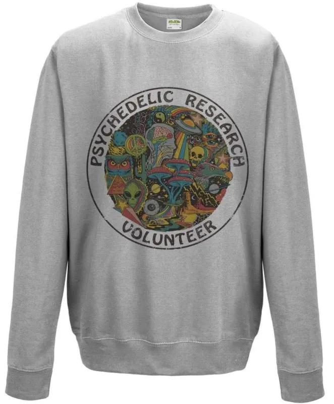 Steven Rhodes Psychedelic Research Volunteer Sweatshirt sold by 8Ball