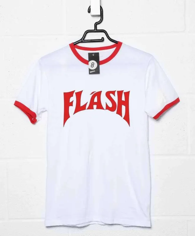 Flash Logo Ringer T-Shirt made by 8Ball