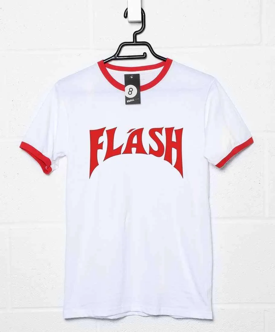 Flash Logo Ringer T-Shirt sold by 8Ball