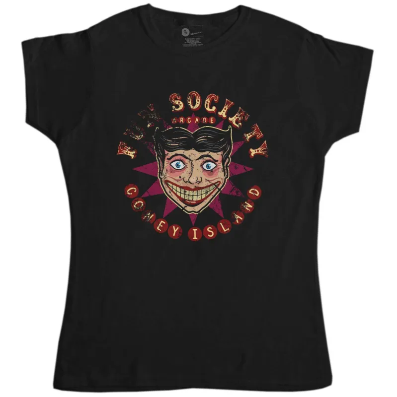 Fun Society Arcade Fitted Womens T-Shirt sold by 8Ball