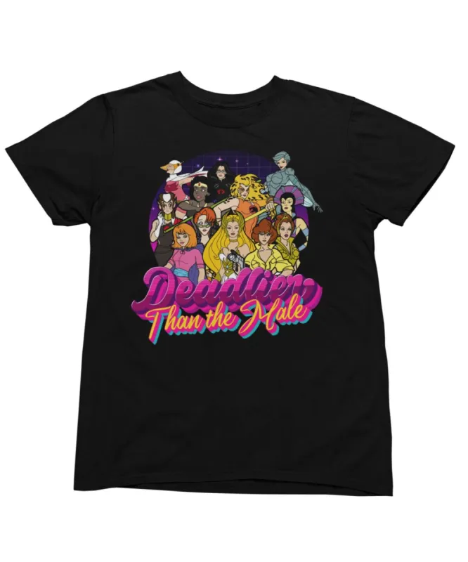 Top Notchy Deadlier Than The Male T-Shirt sold by 8Ball