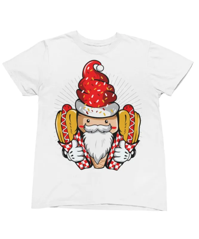 Hotdog Santa Unisex Christmas T-Shirt made by 8Ball