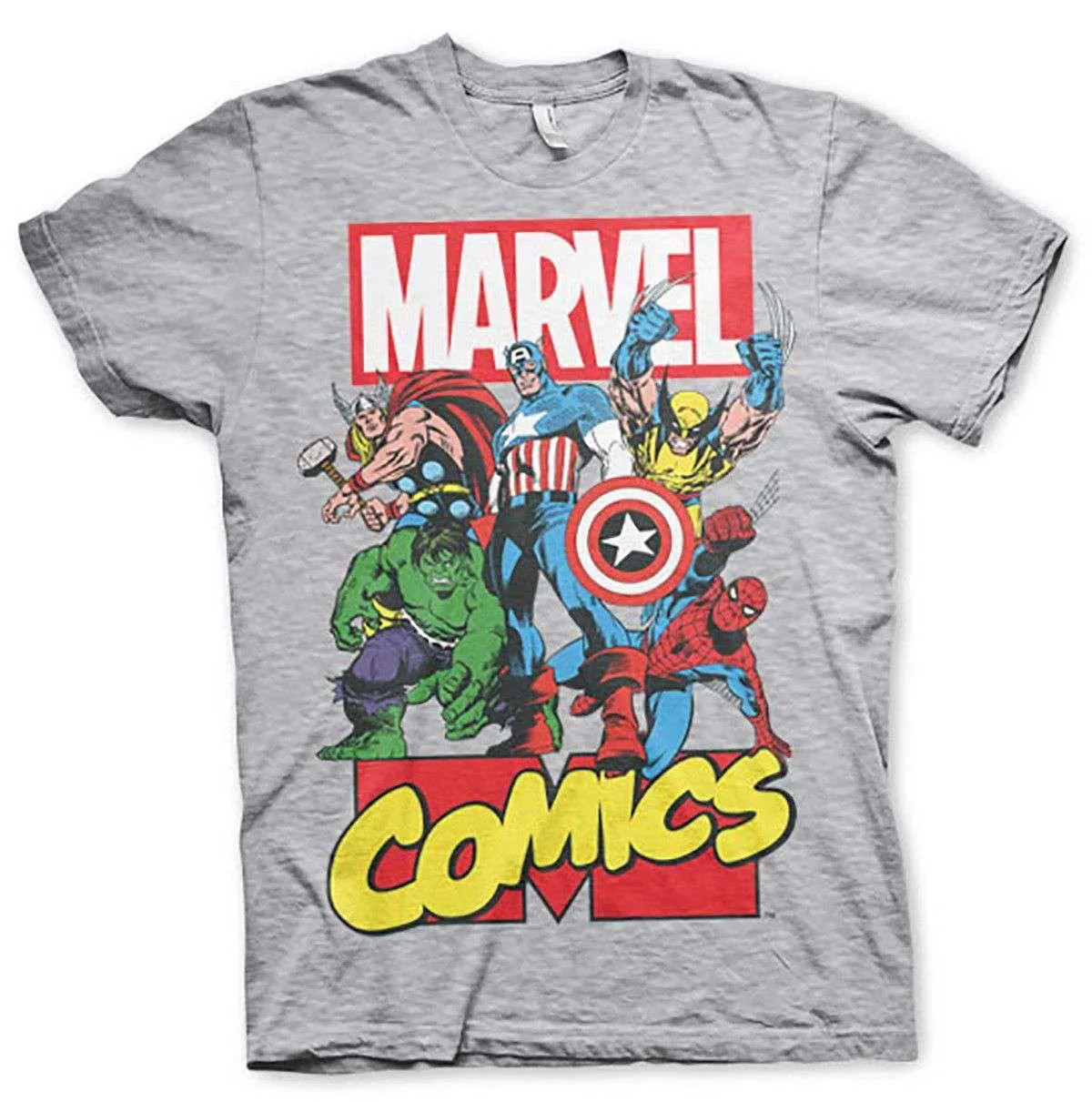 Marvel Comics All The Greats T-Shirt sold by 8Ball