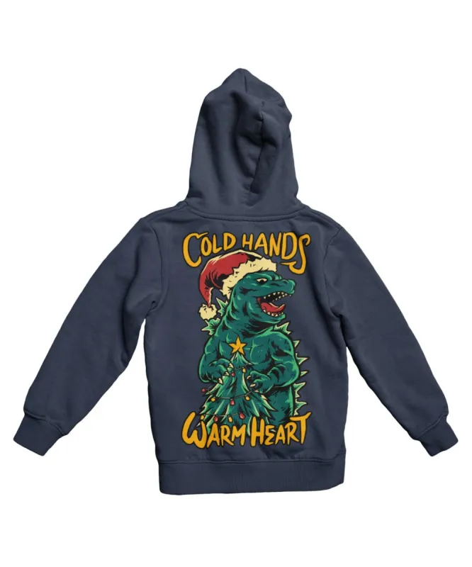 Cold Hands Warm Heart Back Printed Christmas Hoodie sold by 8Ball