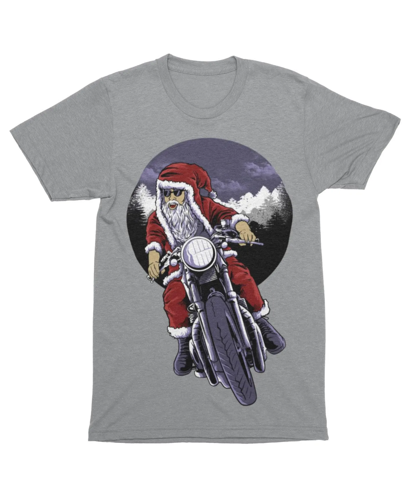 Holiday Rider Santa Unisex Christmas T-Shirt sold by 8Ball product image thumbnail 4