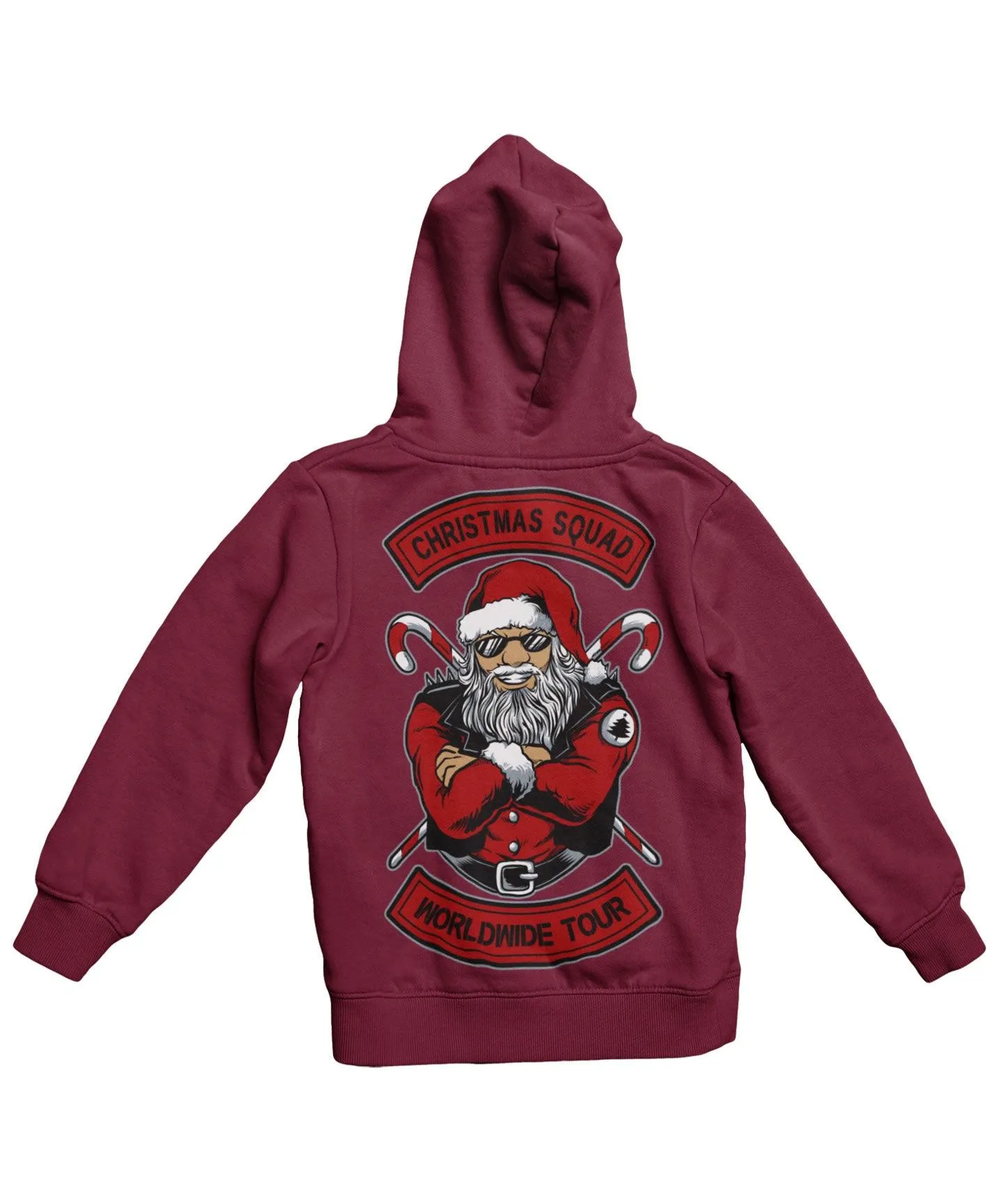 Christmas Squad Worldwide Tour Santa Back Printed Christmas Hoodie sold by 8Ball product image thumbnail 3