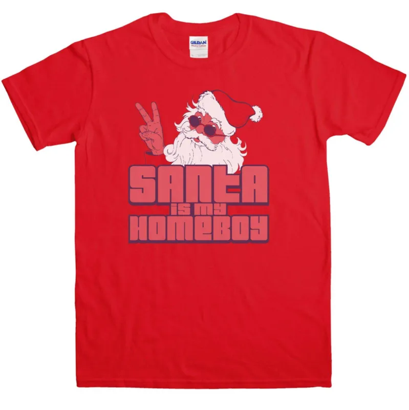 Santa Is My Homeboy T-Shirt sold by 8Ball