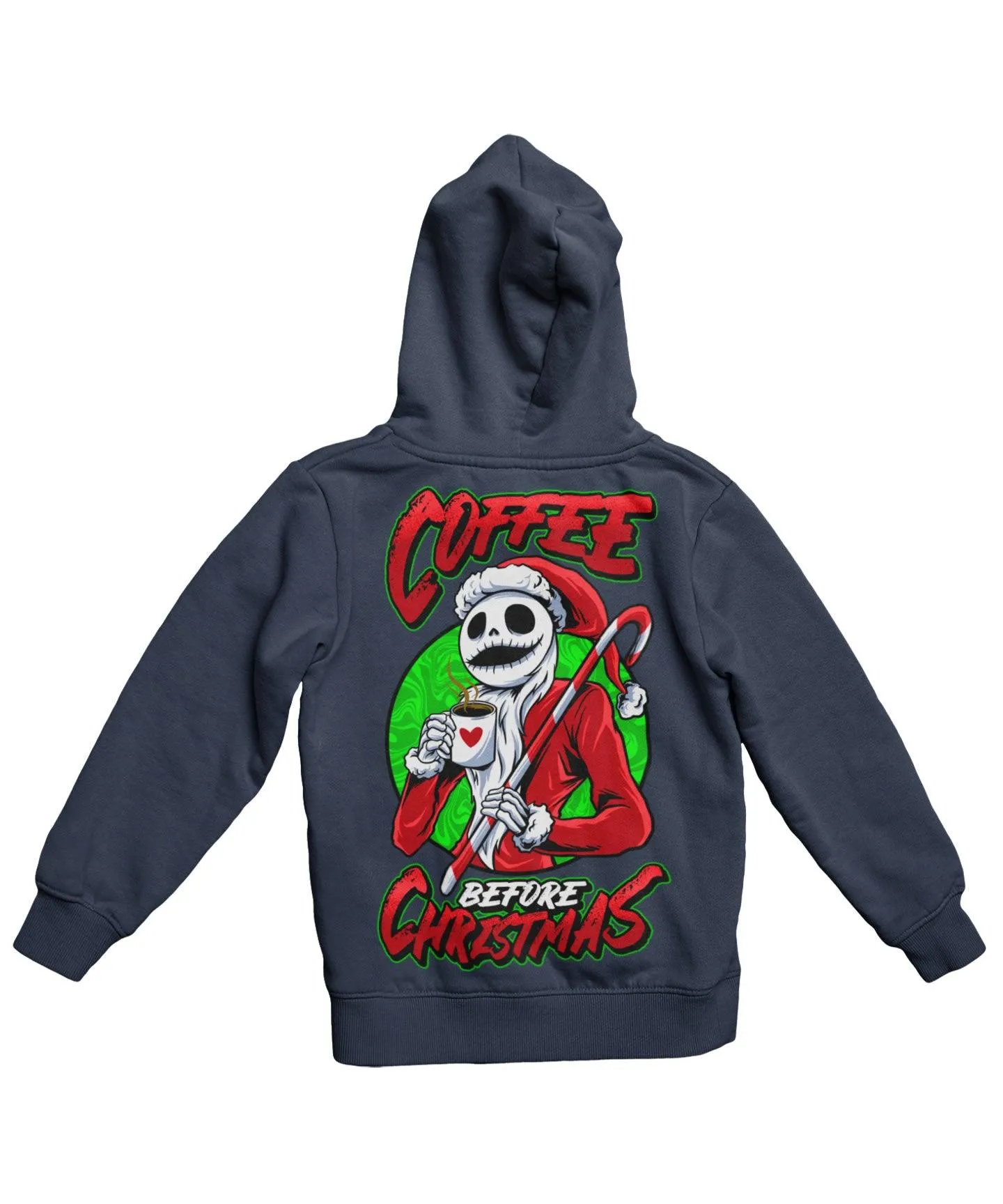 Coffee Before Christmas Back Printed Christmas Hoodie sold by 8Ball product image thumbnail 2