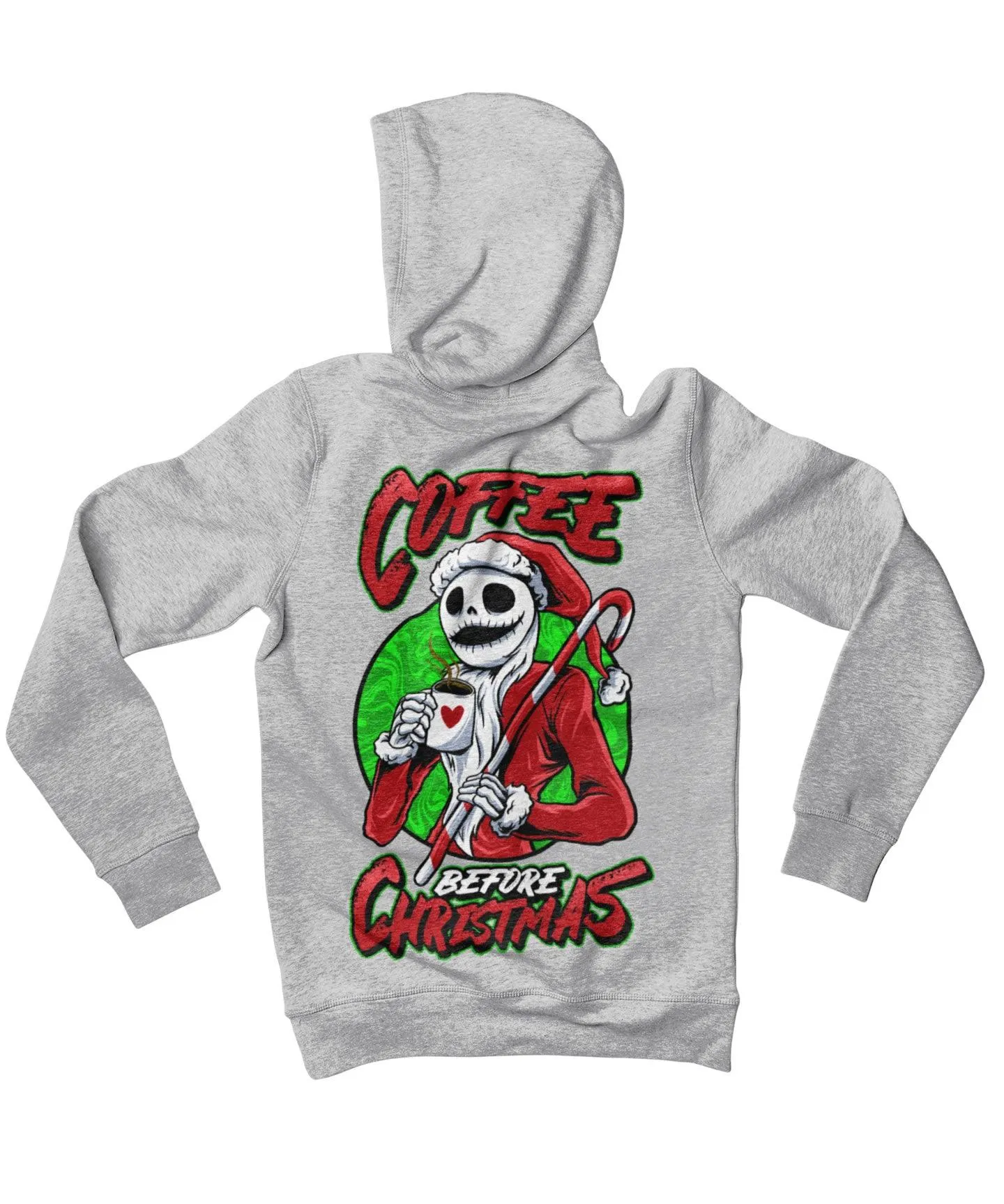 Coffee Before Christmas Back Printed Christmas Hoodie sold by 8Ball product image thumbnail 4