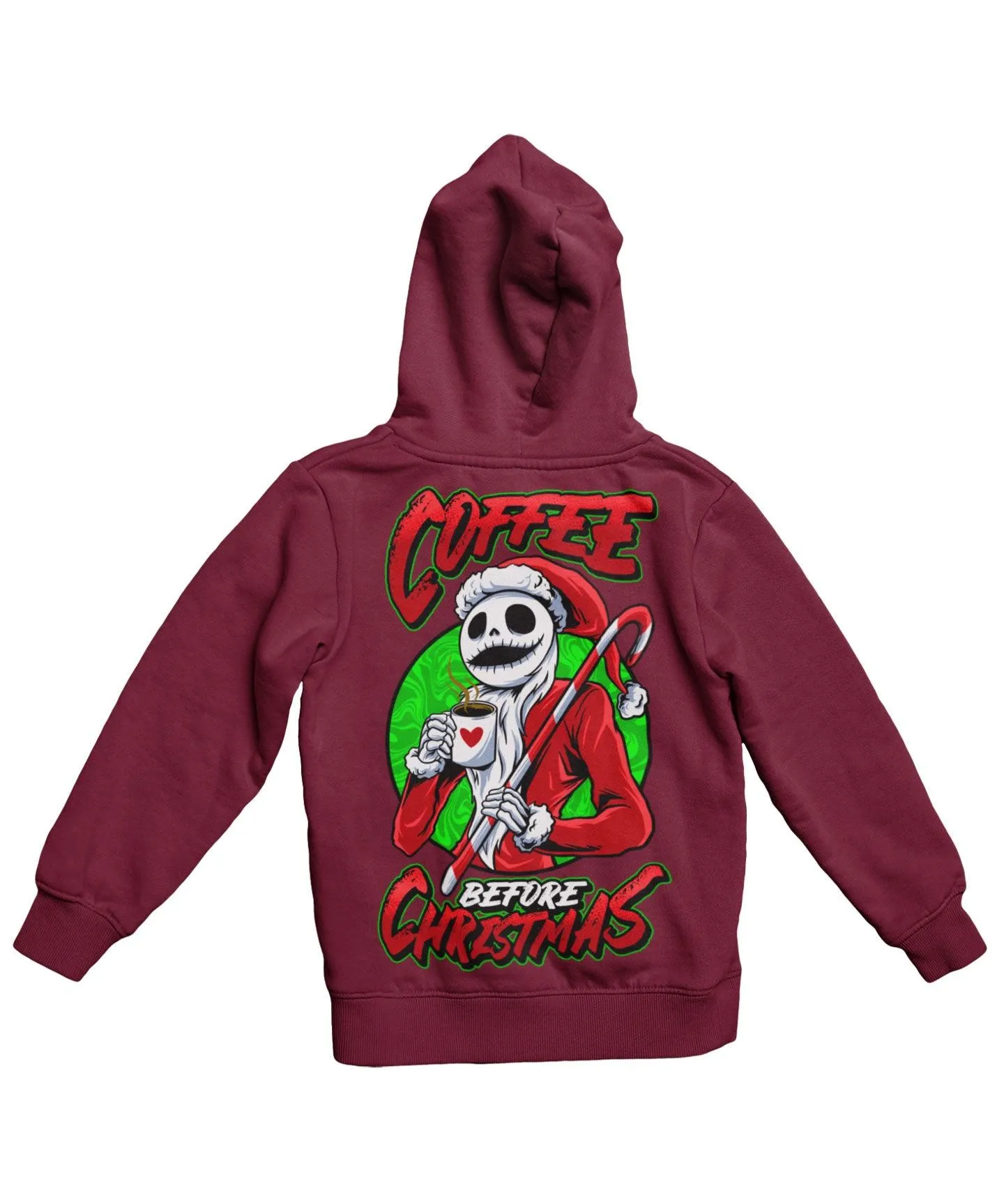 Coffee Before Christmas Back Printed Christmas Hoodie sold by 8Ball product image thumbnail 3