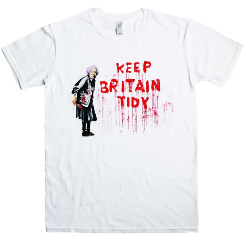 Banksy Keep Britain Tidy T-Shirt sold by 8Ball