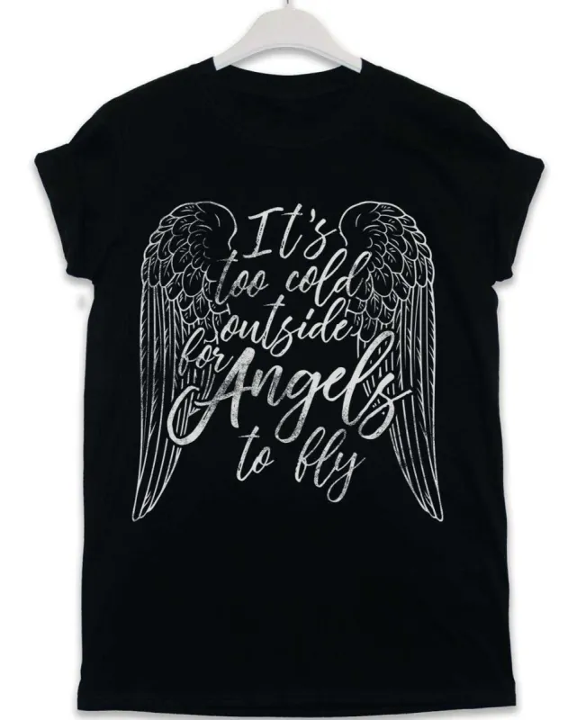 Too Cold for Angels Lyric Quote T-Shirt sold by 8Ball