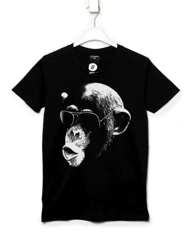 Aviator Chimp T-Shirt sold by 8Ball