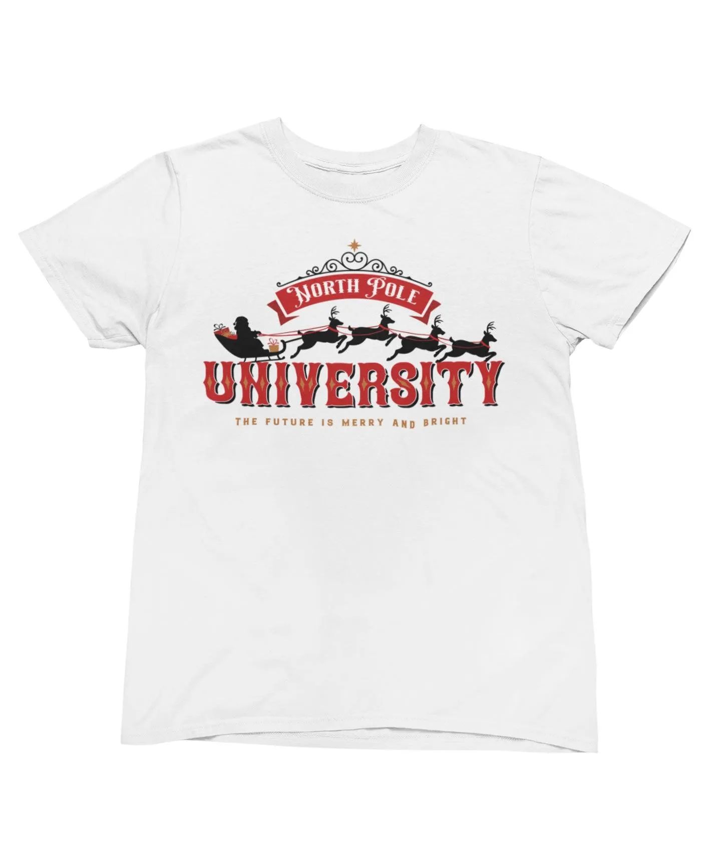 North Pole University Christmas T-Shirt sold by 8Ball product image thumbnail 3