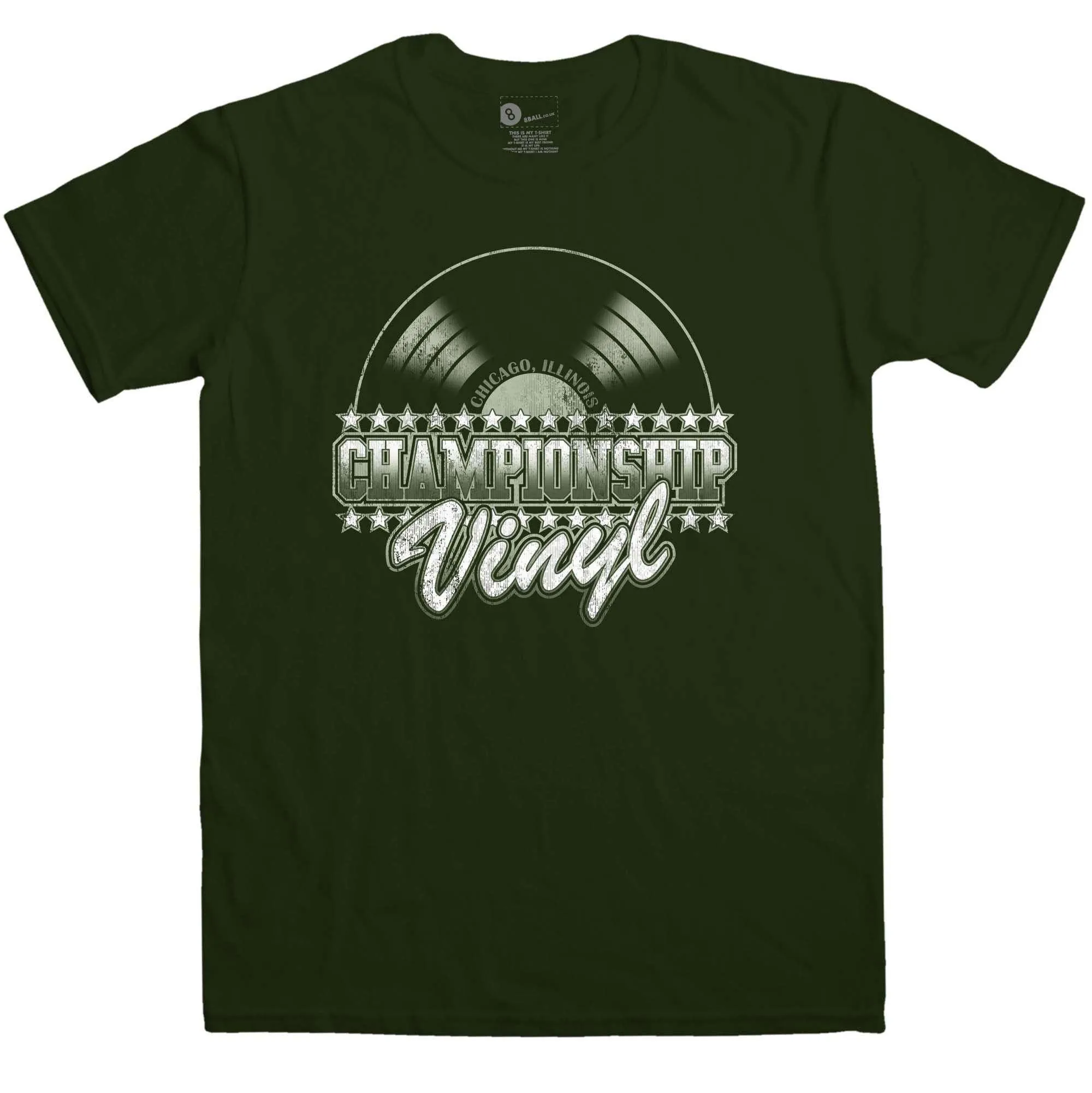 Championship Vinyl T-Shirt sold by 8Ball