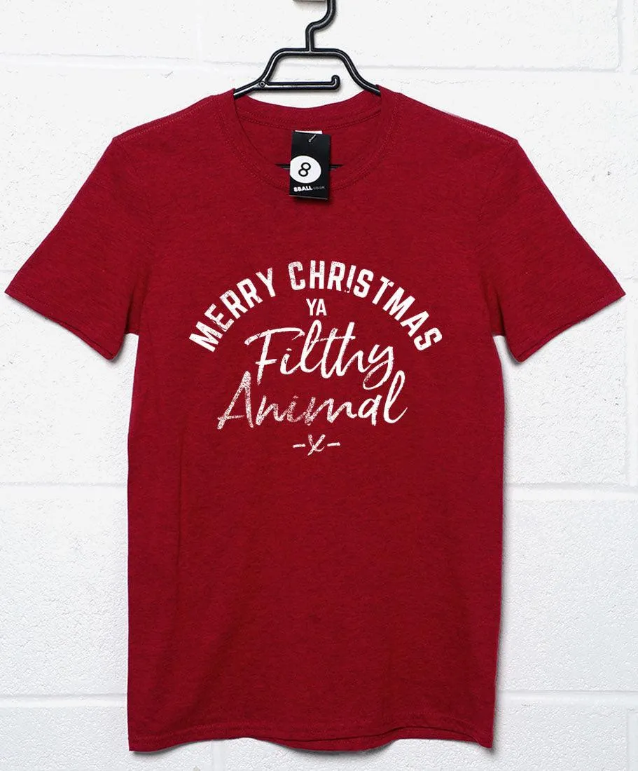 Christmas Slogan Filthy Animal T-Shirt sold by 8Ball