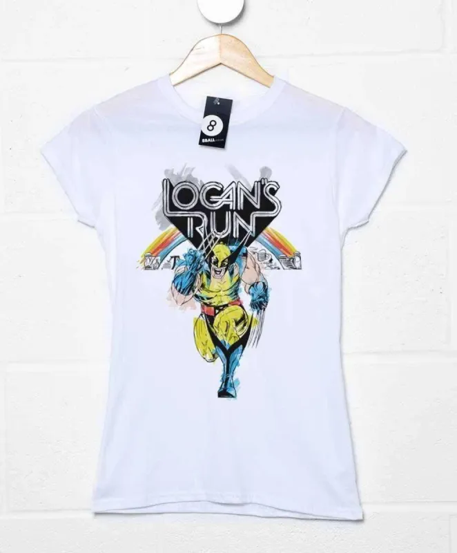 Wolverine Logan On The Run Womens Fitted T-Shirt sold by 8Ball