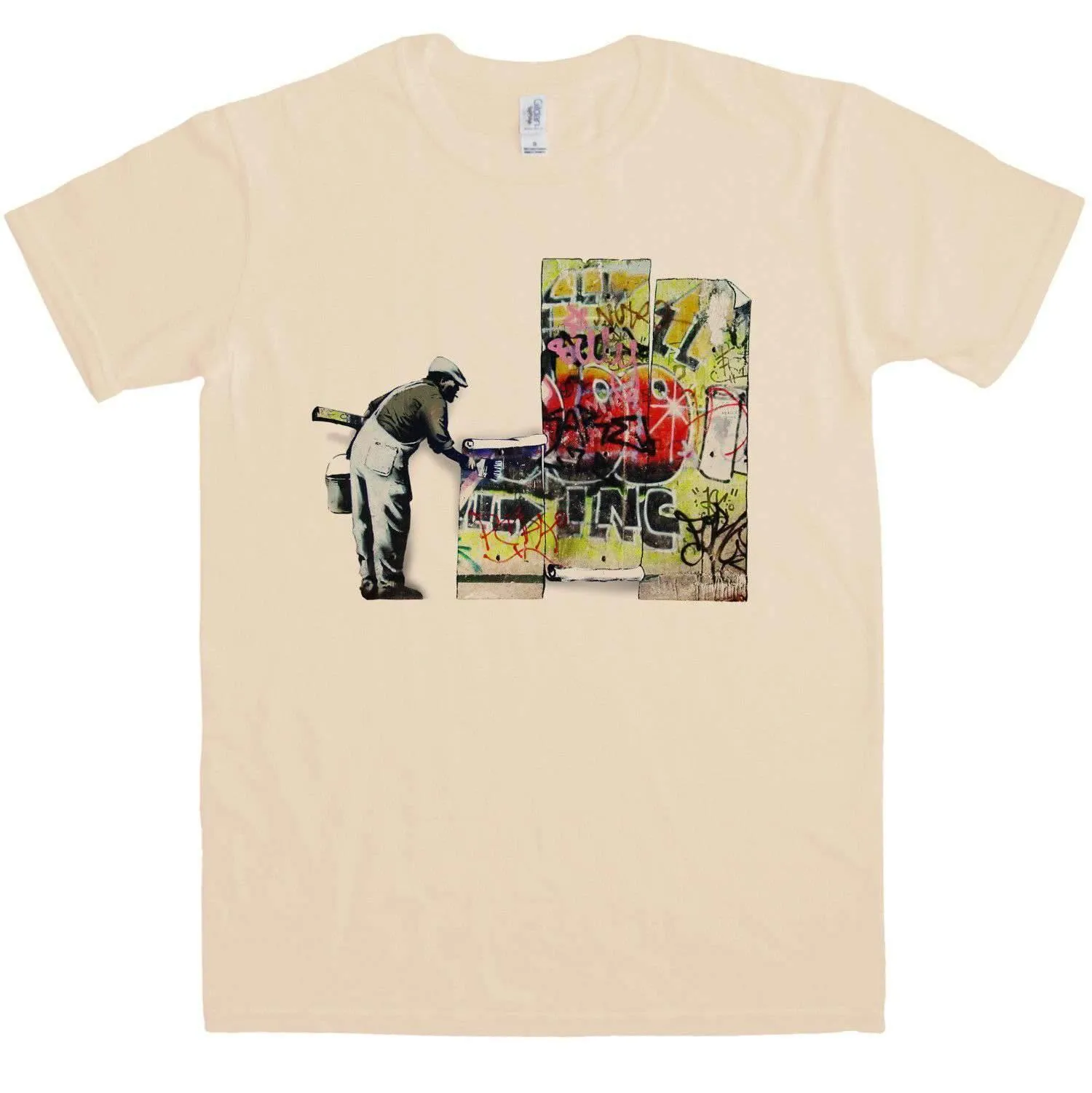 Banksy Grafitti Wallpaper T-Shirt sold by 8Ball product image thumbnail 3