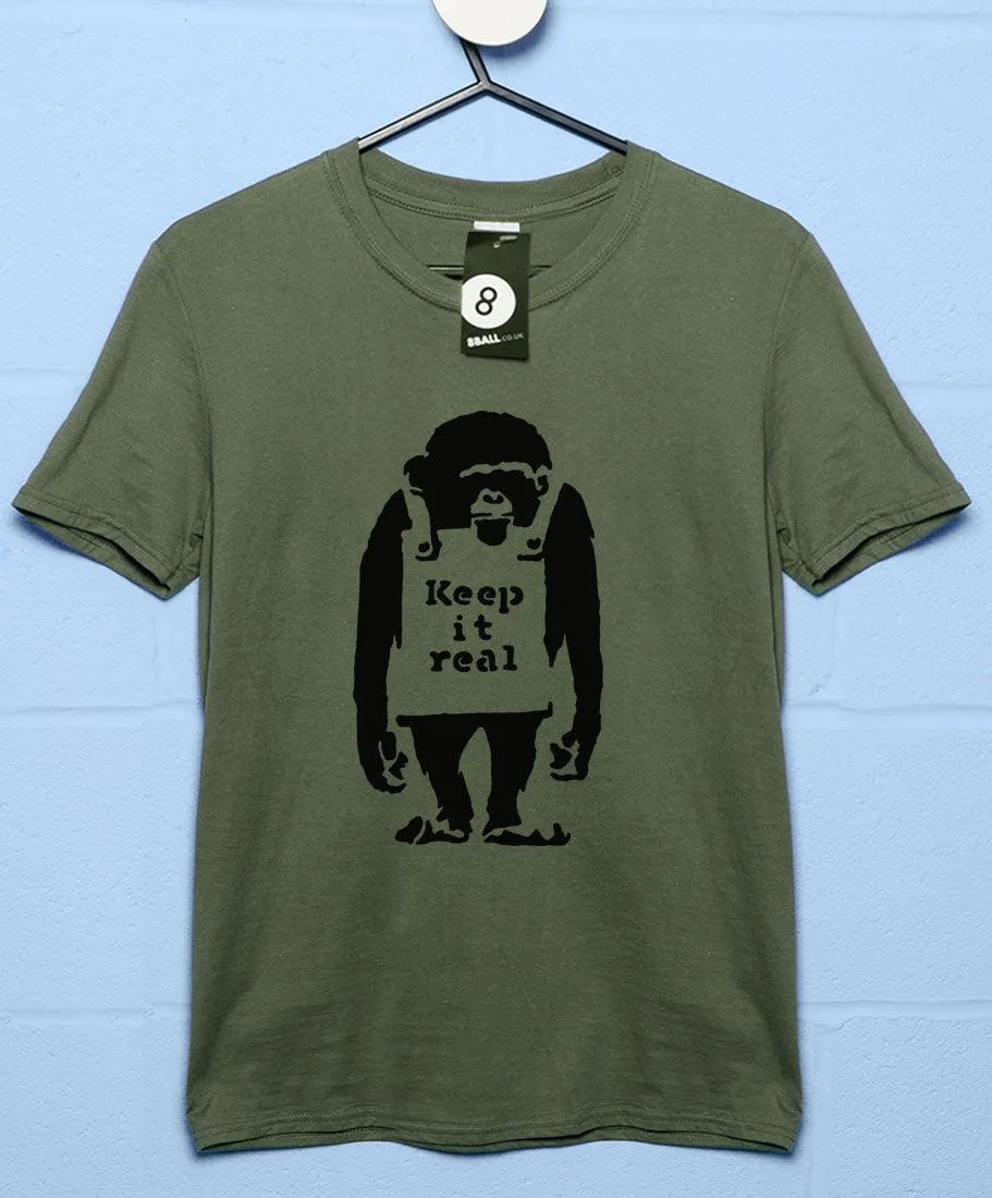 Banksy Keep It Real T-Shirt sold by 8Ball