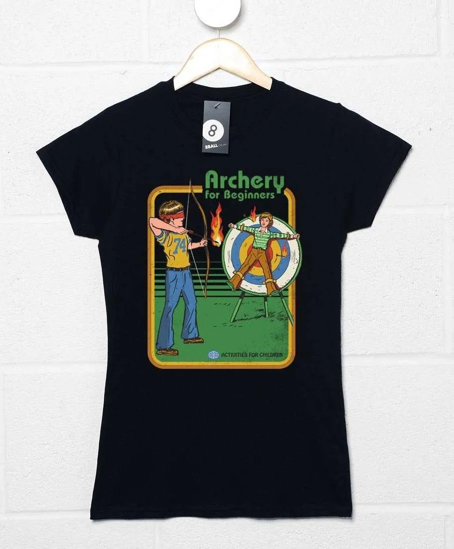 Steven Rhodes Archery for Beginners Womens Fitted T-Shirt sold by 8Ball