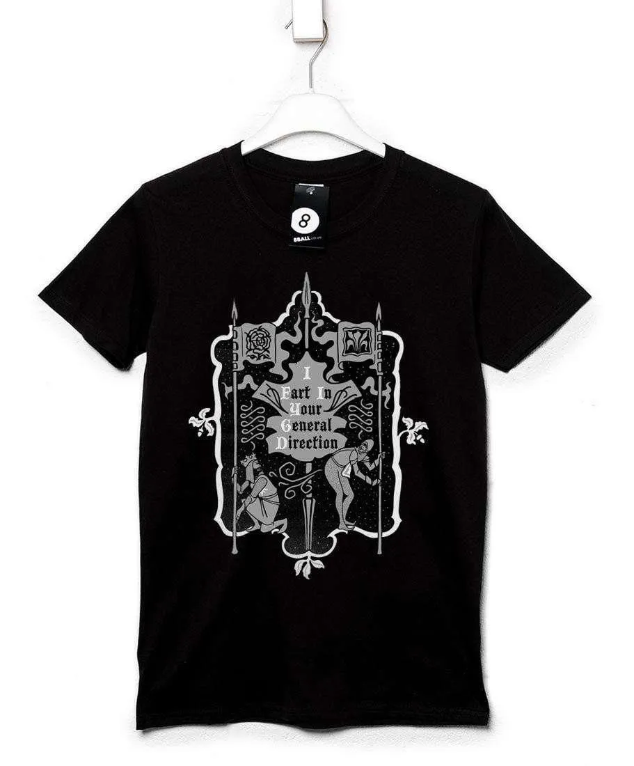 Fart Direction Heraldry T-Shirt sold by 8Ball