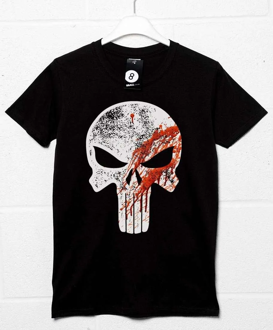 Bloody Punish Skull T-Shirt sold by 8Ball