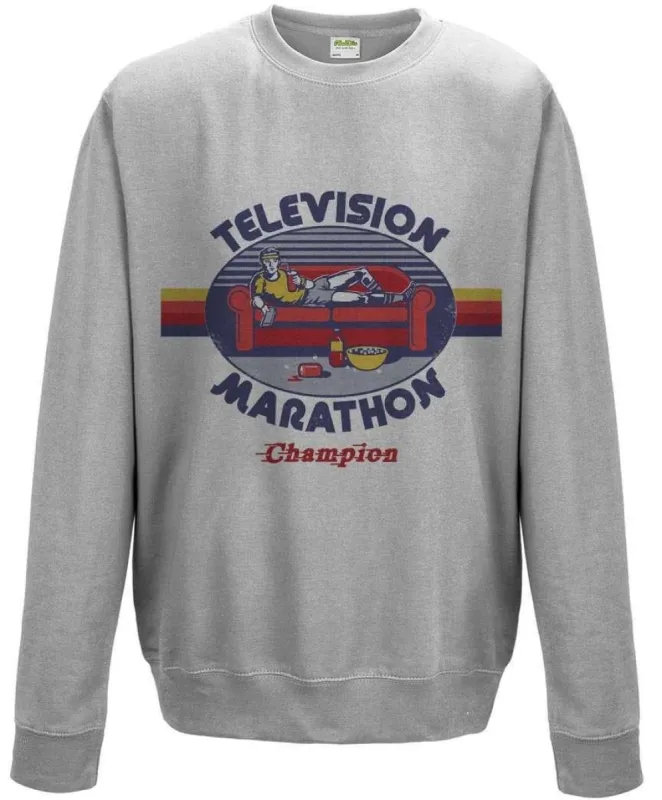 Steven Rhodes Television Marathon Champion Sweatshirt sold by 8Ball