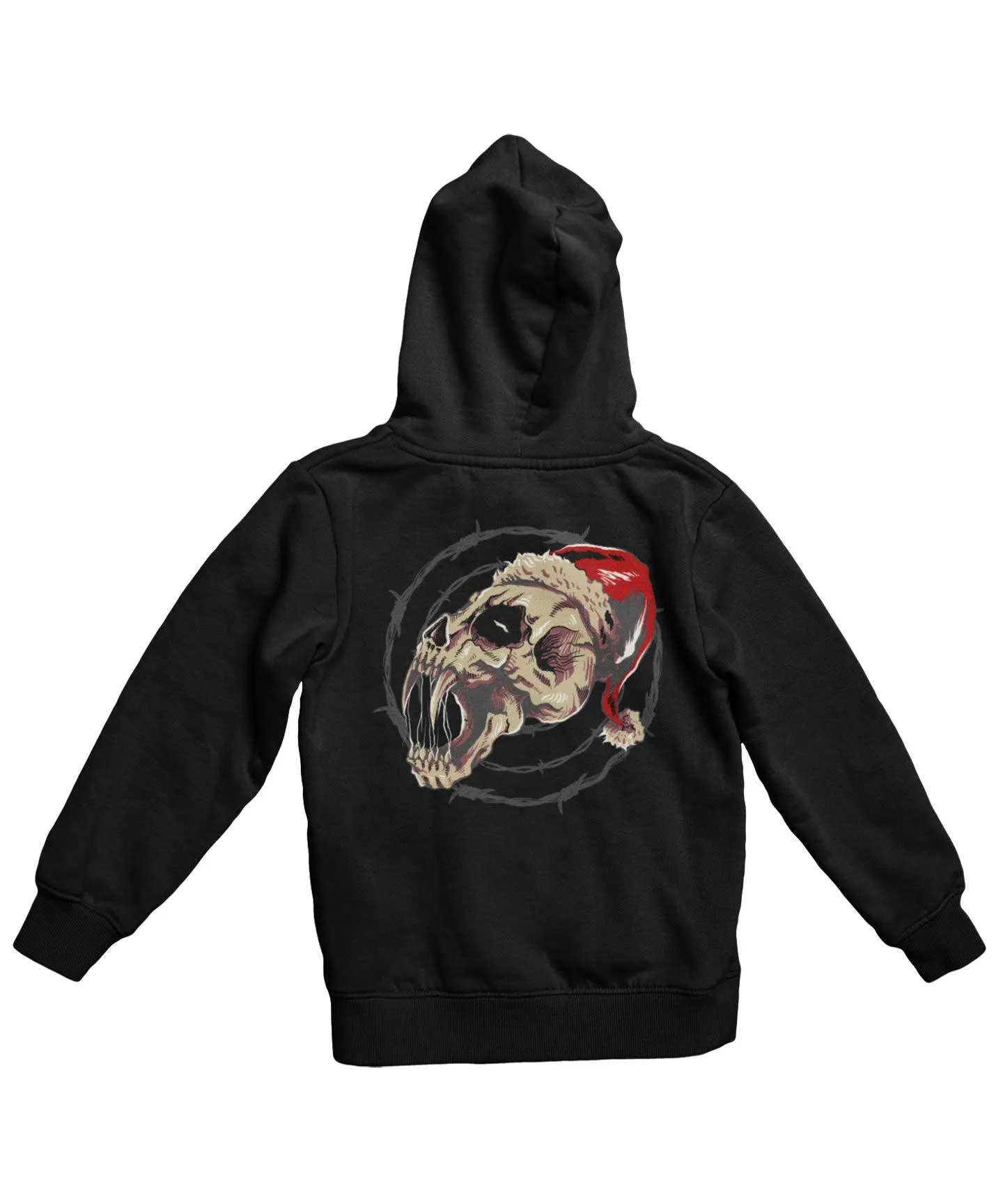 Demon Skull Santa Back Printed Christmas Hoodie sold by 8Ball product image thumbnail 3