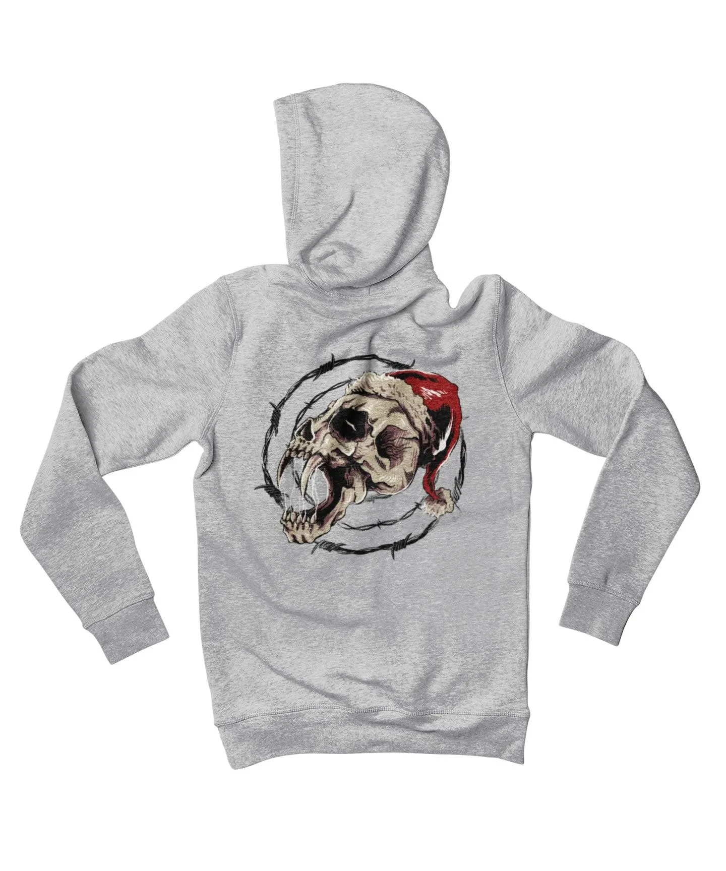 Demon Skull Santa Back Printed Christmas Hoodie sold by 8Ball