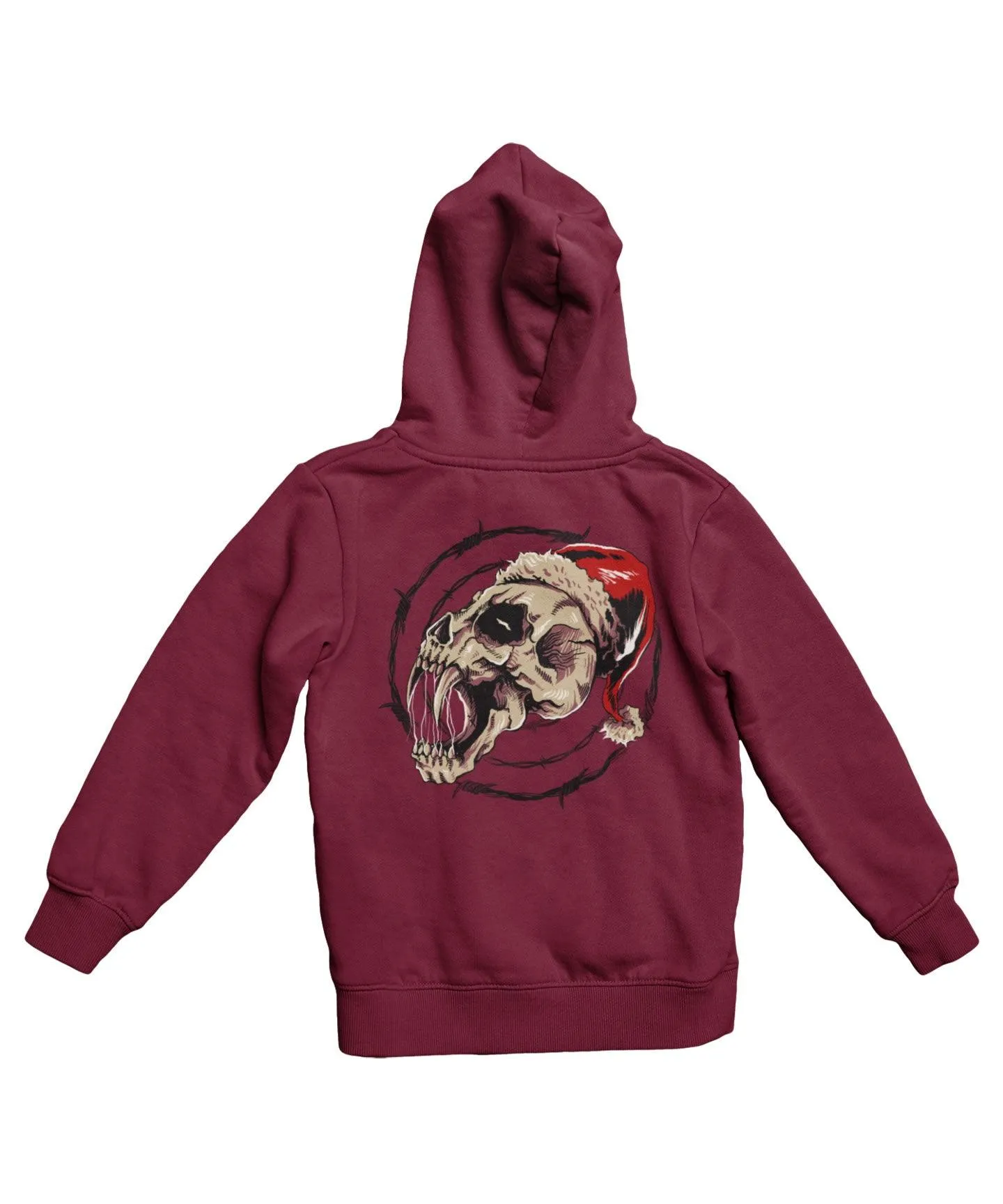 Demon Skull Santa Back Printed Christmas Hoodie sold by 8Ball product image thumbnail 4