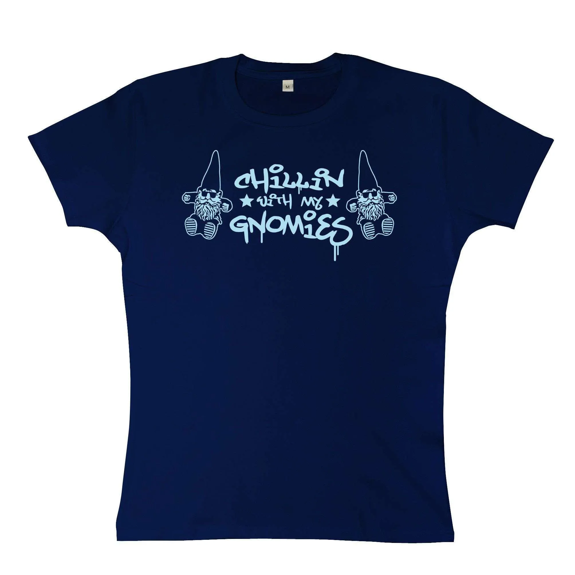 Chillin With My Gnomies Fitted Womens T-Shirt sold by 8Ball product image thumbnail 2