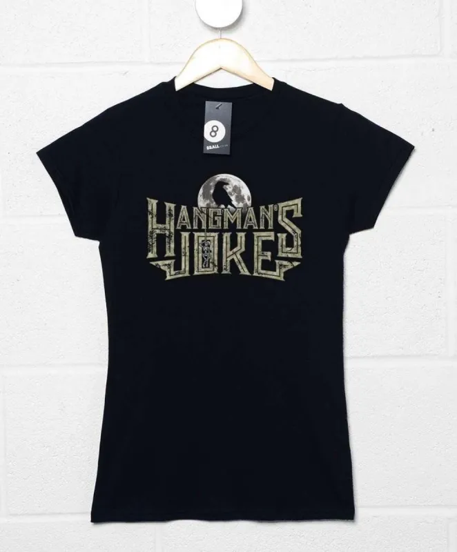 Hangmans Joke Crow Silhouette Womens T-Shirt sold by 8Ball