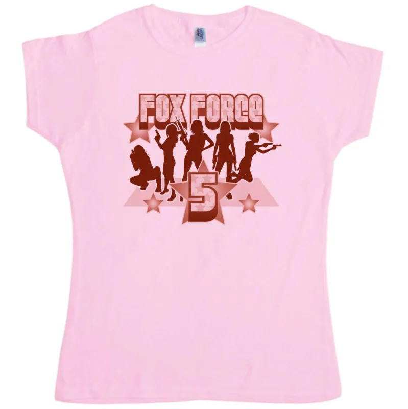Fox Force Five Womens Fitted T-Shirt sold by 8Ball