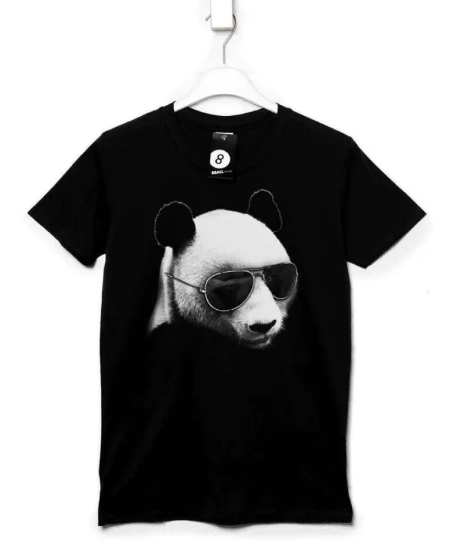 Aviator Panda T-Shirt sold by 8Ball