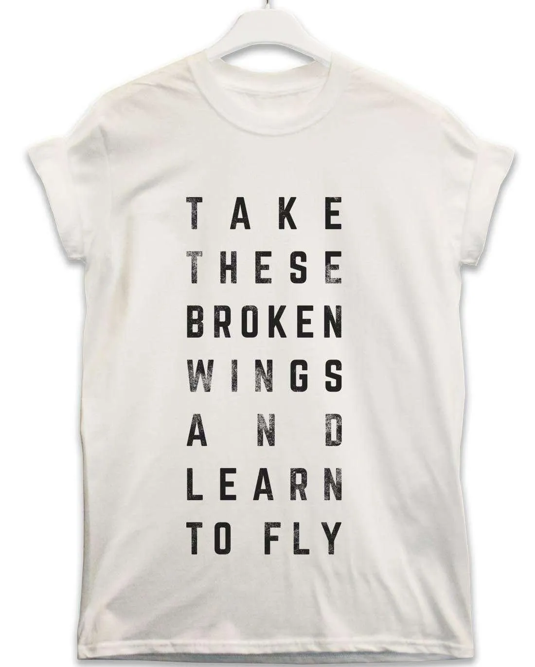 Take These Broken Wings Lyric Quote T-Shirt sold by 8Ball