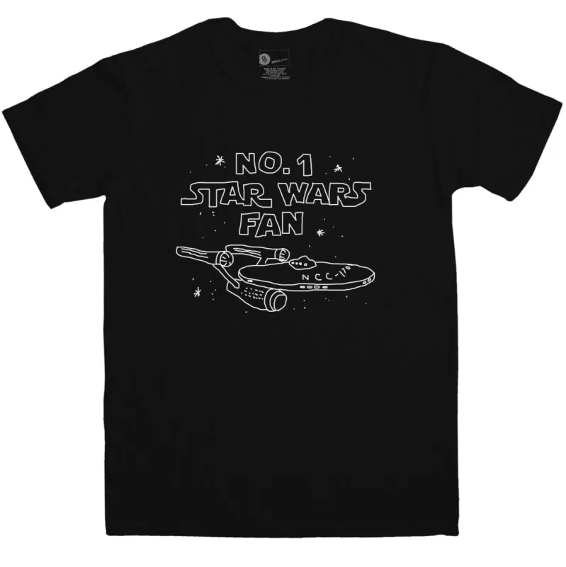 Number 1 Star Wars Fan Parody T-Shirt sold by 8Ball