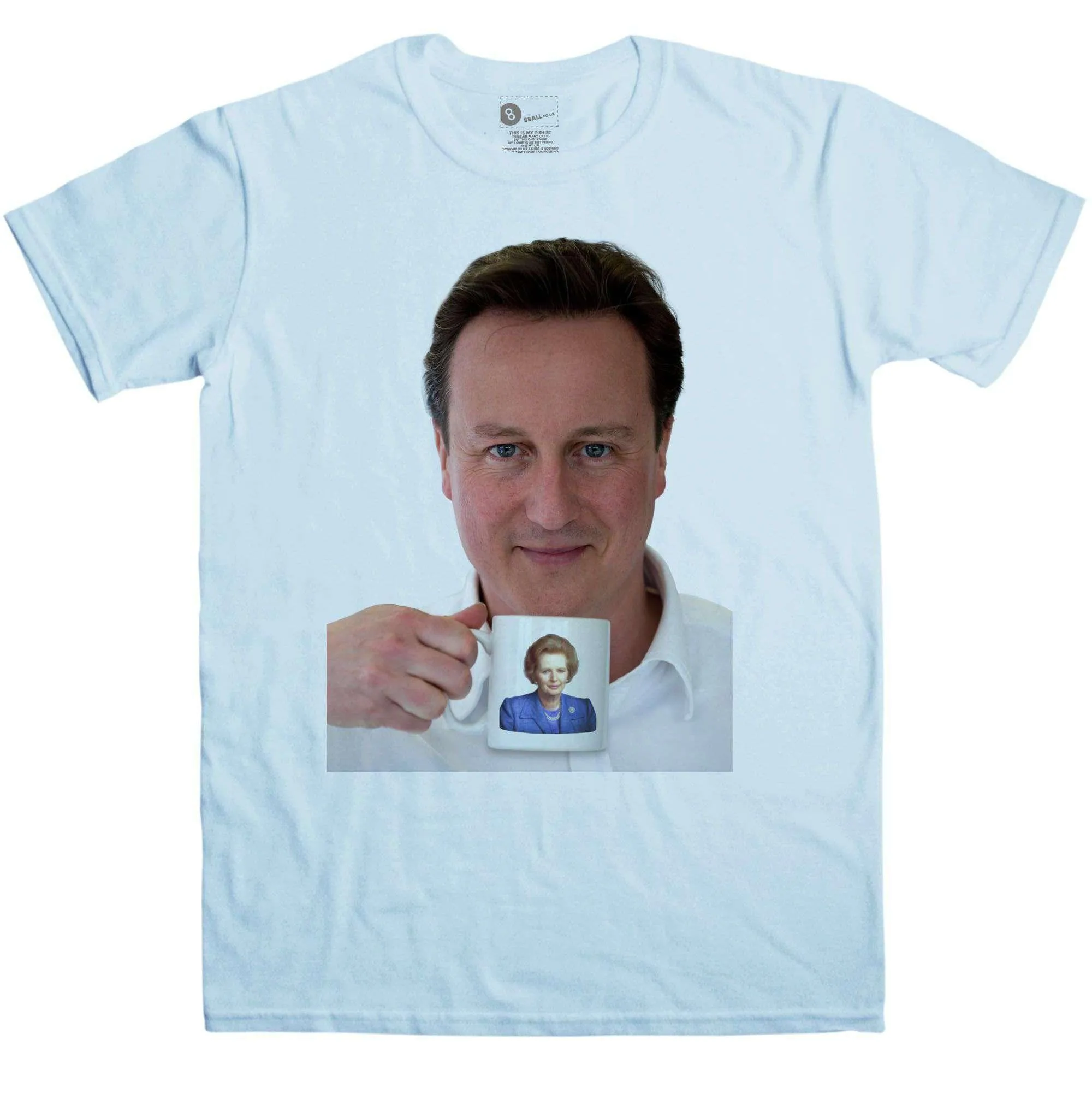 Mens Political Dave With Maggie Mug T-Shirt sold by 8Ball