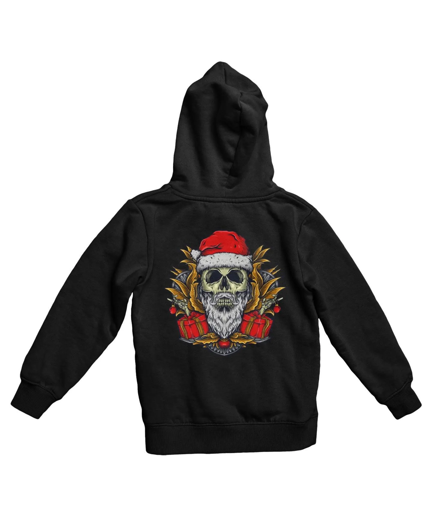 Skull Santa Back Printed Christmas Hoodie sold by 8Ball