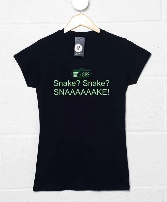 Snaaaaaake Fitted Womens T-Shirt sold by 8Ball