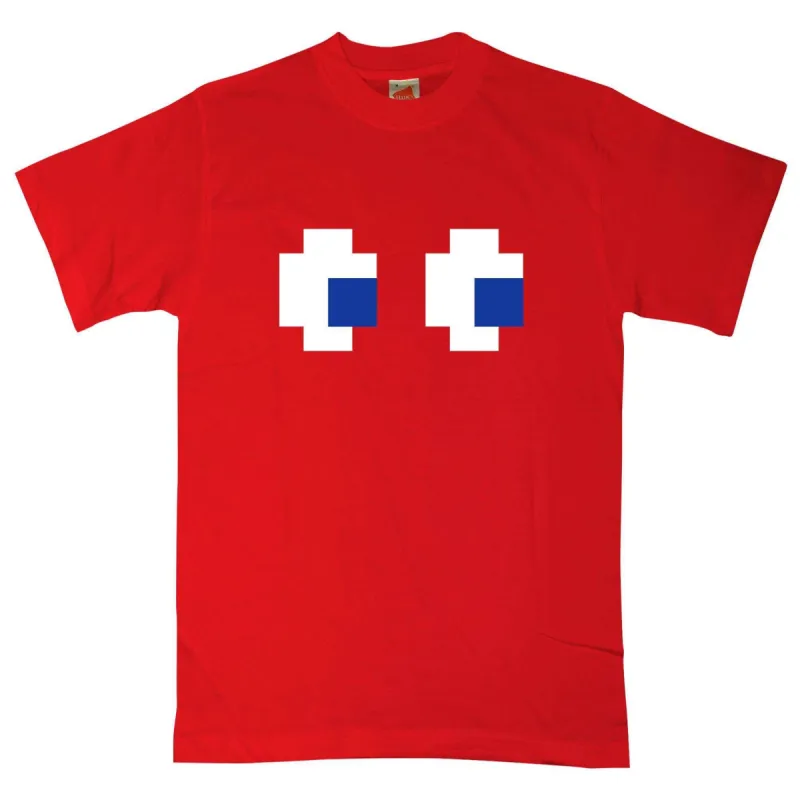 Pac Man Ghost Eyes T-Shirt sold by 8Ball