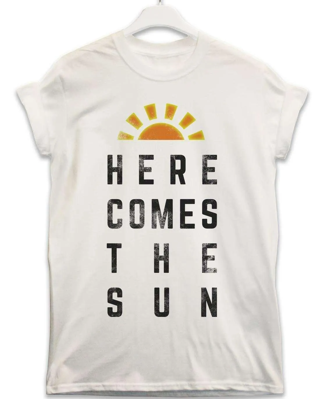 Here Comes the Sun Lyric Quote T-Shirt sold by 8Ball