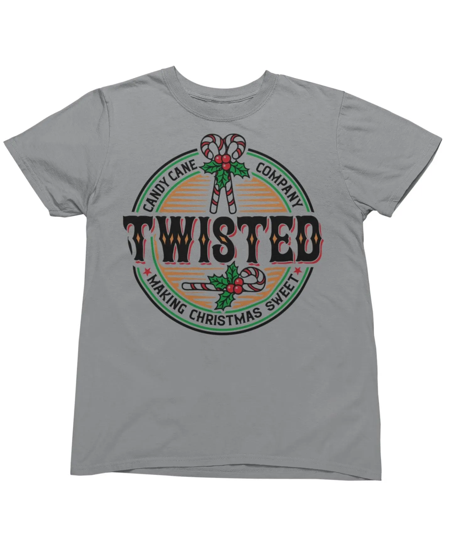 Twisted Candy Canes Christmas T-Shirt sold by 8Ball product image thumbnail 3