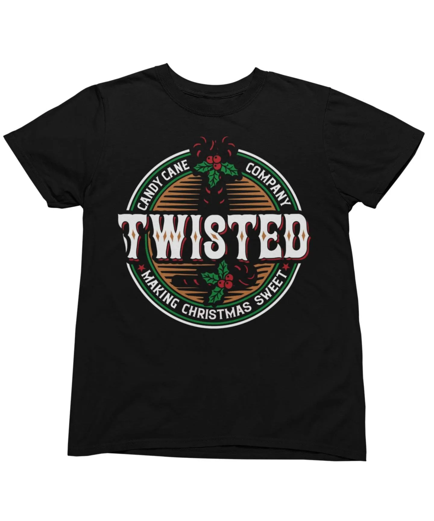 Twisted Candy Canes Christmas T-Shirt sold by 8Ball